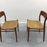 Danish Teak 56 chairs by Niels Otto Møller for J. L. Møllers