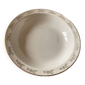 Large old hollow dish in TBEG porcelain