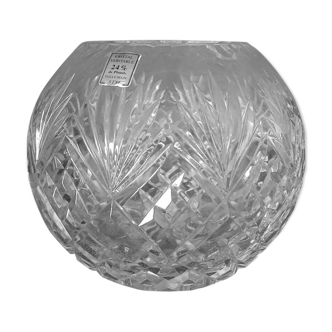 Vase boule en cristal