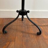 Lampadaire vintage en métal noir