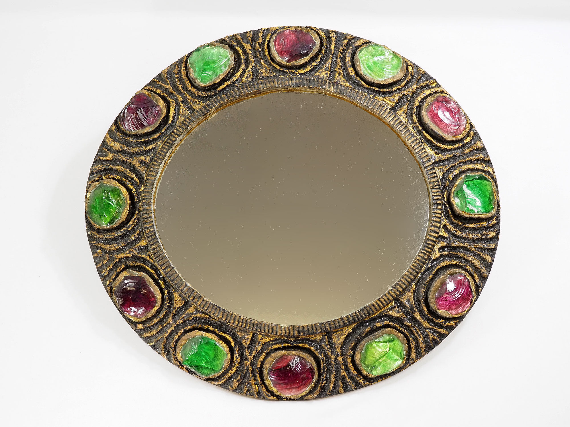Murano "Creaciones Gobesso" Mirrors In Style of Line Vautrin
