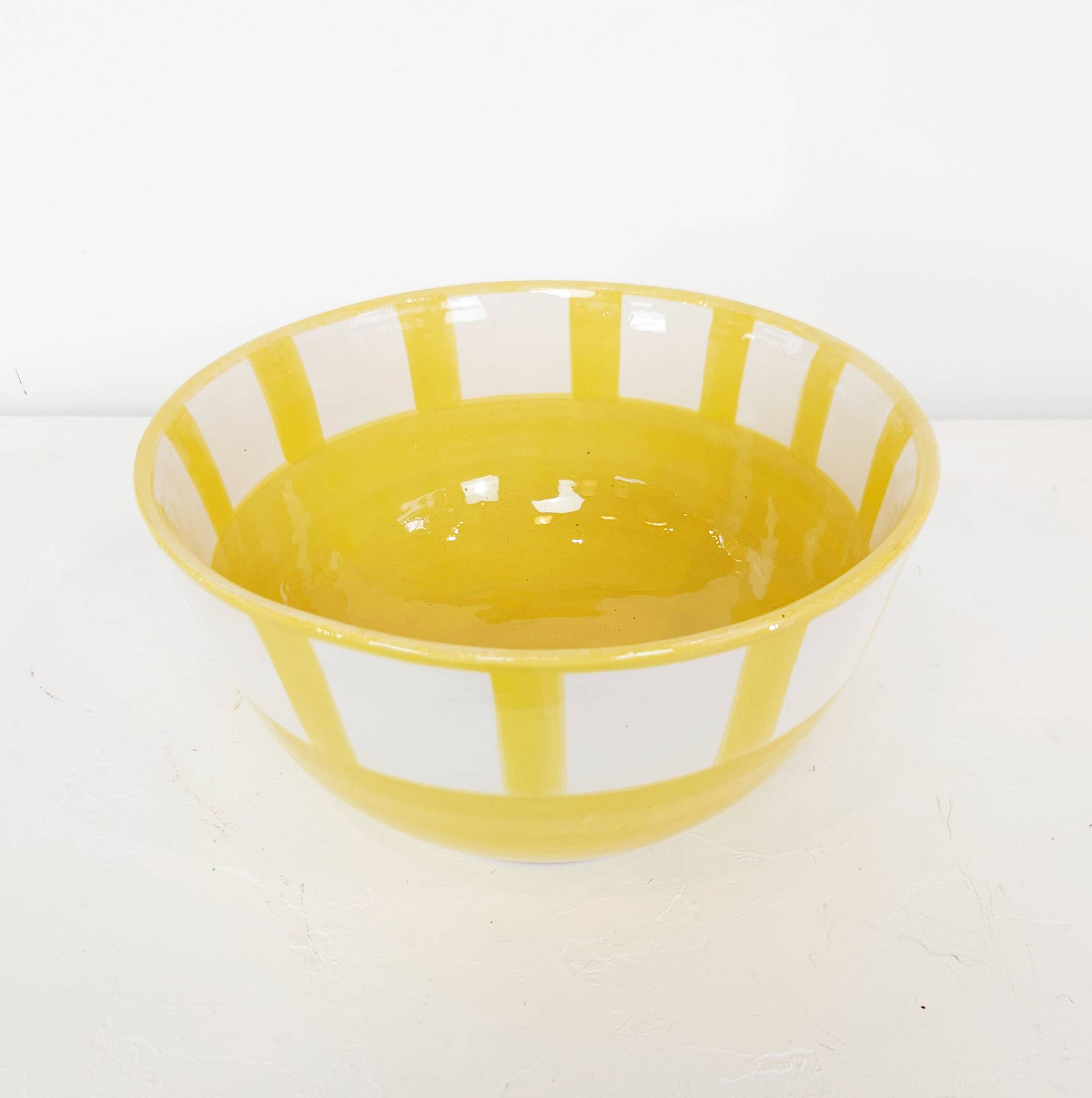 Large bowl - SOL yellow border