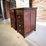 2 commodes, chevets en bois