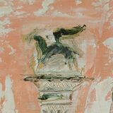 Venice in pink - oil dated 1958