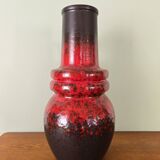 Scheurich 428-48 ceramic vase, West Germany - 1970s design, Fat Lava