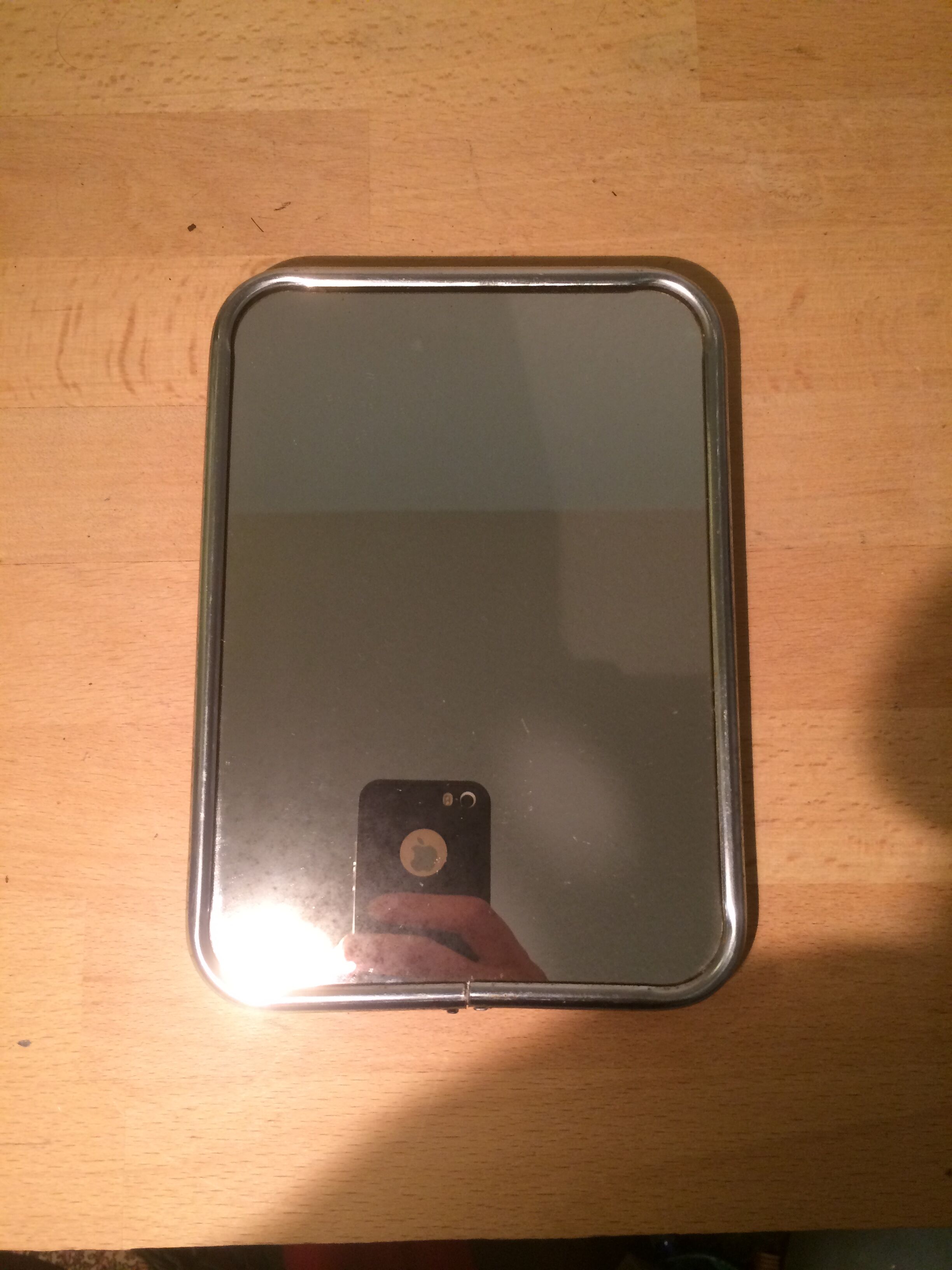 Vintage barber mirror to pose vintage