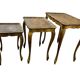 Set of 3 vintage Florentine nesting tables.