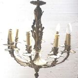 Chandelier style Louis XV solid bronze