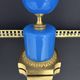 Médicis vase in blue opaline and gilded bronze