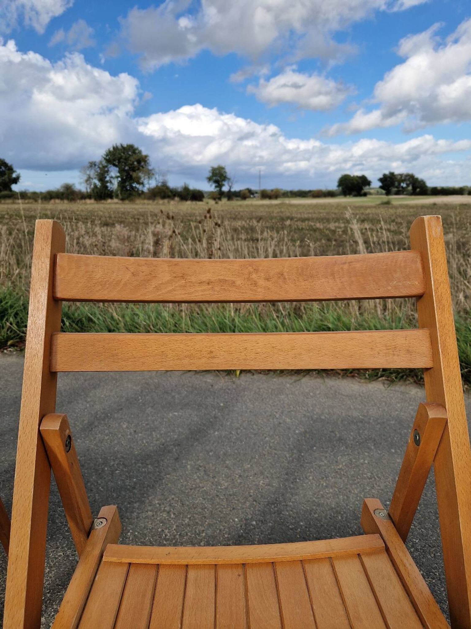 Set of 3 vintage folding chairs