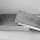 Old metal surgical instrument box