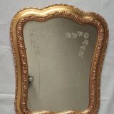 Old gilded wooden mirror