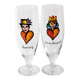 Crystal Glasses Friedsheep / Beer Kosta Boda Stemware/Ulrica Hydman Vallien