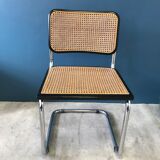 B32 Marcel Breuer 80's black and chrome chair