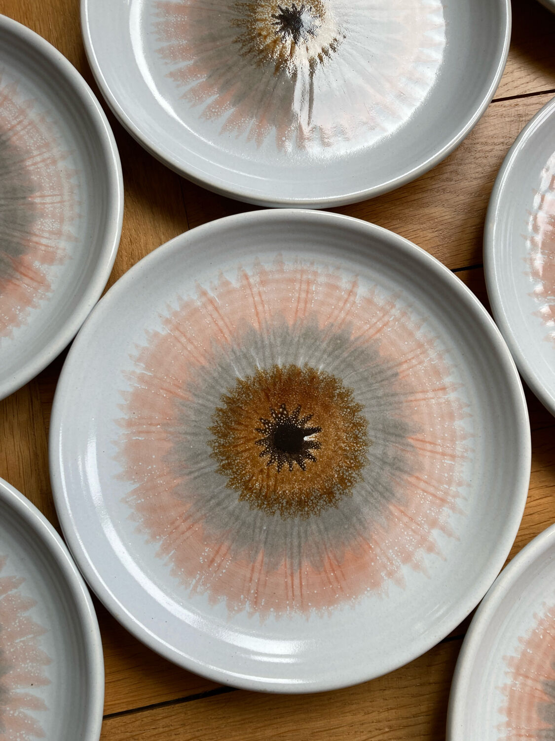 Dessert plates sea urchin saint amand by 8