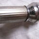 Lampe vintage chrome et globe tulipe verre Clichy