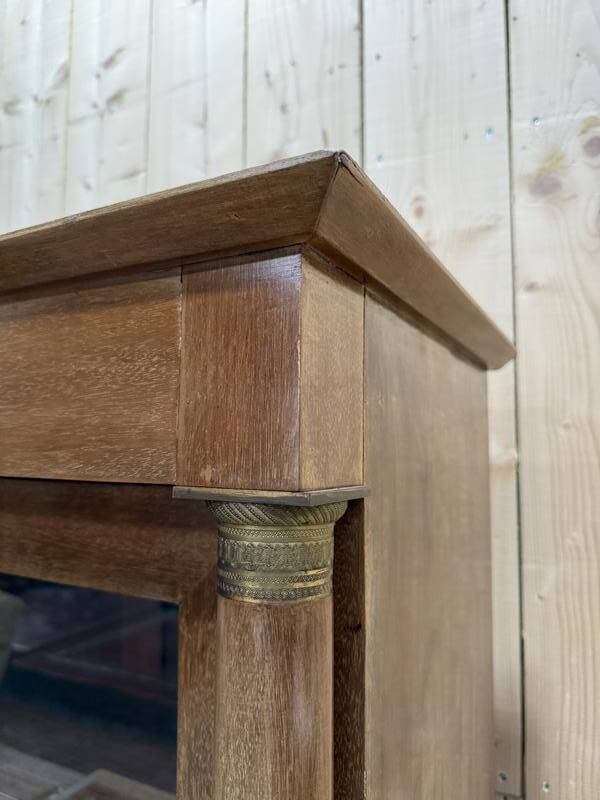 Bibliothèque - Vitrine de style Empire en acajou à colonnes détachées