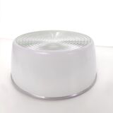 Ceiling lamp or wall lamp Holophane white opaline glass 1970 diameter 30cm