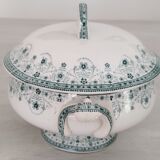 Vegetable soup tureen Old earthenware Saint Amand and Hamage Model Marceau