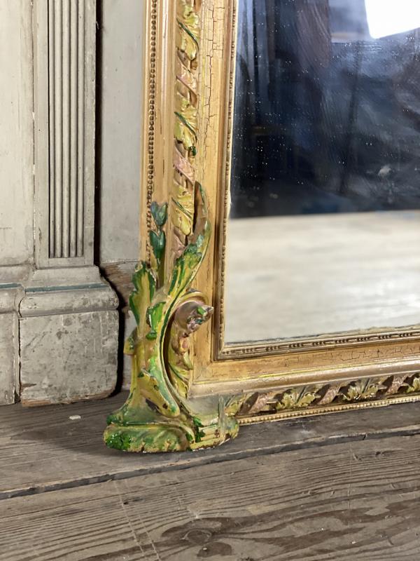 Louis XVI-style chimney mirror Circa 1900 106x187cm