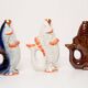 White Glass Fish Carafe/Vase
