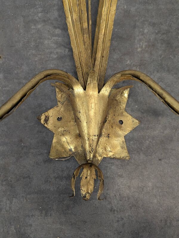 Paire d'appliques des années 80 dans l'esprit Bagues