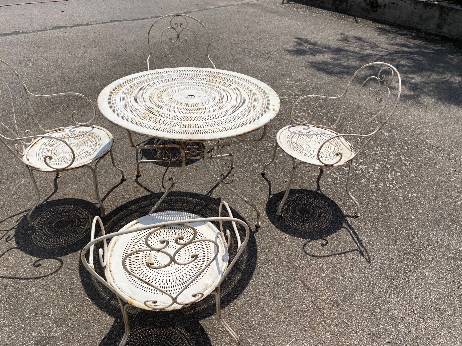 Metal garden furniture 5 pieces