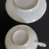 Napoleon III Paris porcelain five-cup tea set