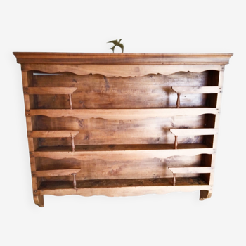 Waxed wooden dresser, antique buffet top