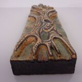 Studio ceramic wall plaque by Gerhard Liebenthron, Germany, 1983