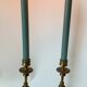 Pair of brass candle holders