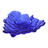 Vide-poche verre bleu raisin