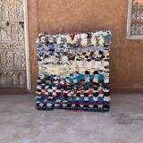 Tapis Marocain Boucherouite coloré - 110 x 121 cm