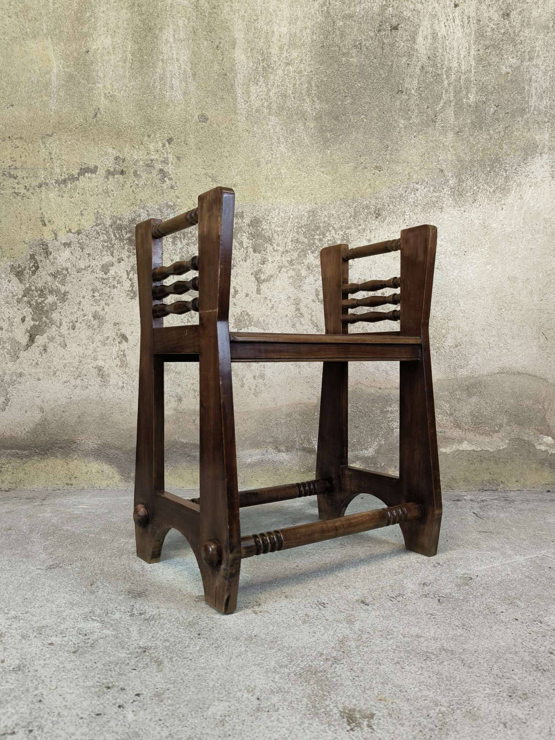 Vintage wooden stool