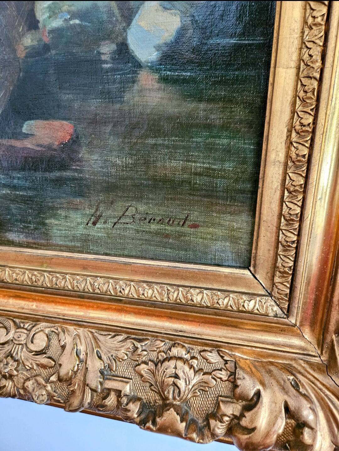 Toile Éloi Noel Béraud  fin XIXe