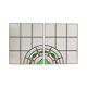 Colorful Art Deco Floral Stained Glass Window 51x42cm