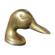 Décapsuleur "canard" en laiton doré vintage