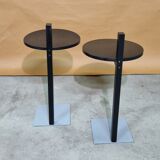 Set of 2 modernist side tables or night stands, 1970s