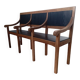 Early 20th-century solid oak bench