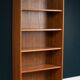 Retro teak mid century 1960s full size bookcase shelving (pair available)