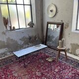 50s coffee table in metal and marble
