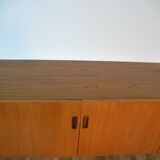 Scandinavian teak and metal row