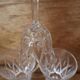 Set of 6 Arlequin red wine glasses in Reims crystal glass 1950