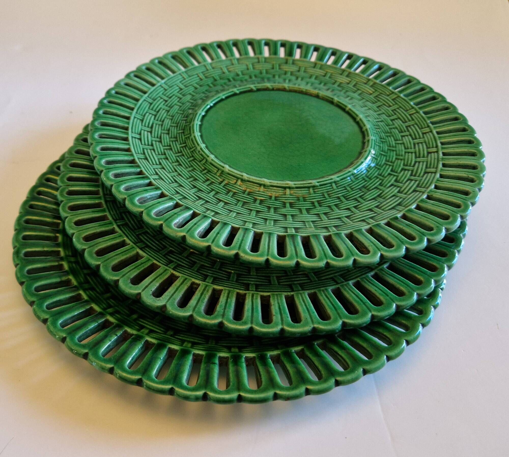3 German porcelain plates from Schramberg, early 20th century.
