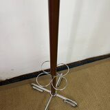 Industrial coat rack in chrome metal