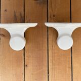 White porcelain towel rack, early twentieth century