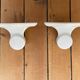 White porcelain towel rack, early twentieth century