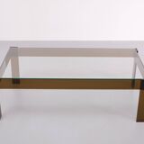 Smoked Lucite coffee table Space Ace France 1970s