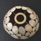Lampshade in mother-of-pearl and brass