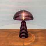 Postmodern glass mushroom table lamp, Italy